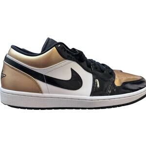 Air Jordan 1 Low Gold Toe Black Metallic Men’s 11.5 CQ9447-700